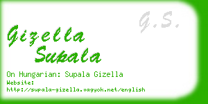 gizella supala business card